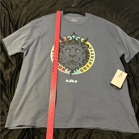 Nike LeBron Max90 Basketball Men's DRI-FIT  T-Shirt - Sz Large LOOSE FIT NWT - Picture 6 of 9